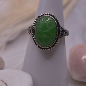 Jade Carved Ring